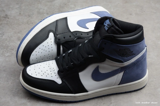 Reps LUCY Moon Retro 555088-115 High Blue Jordan 1 OG Air 0706